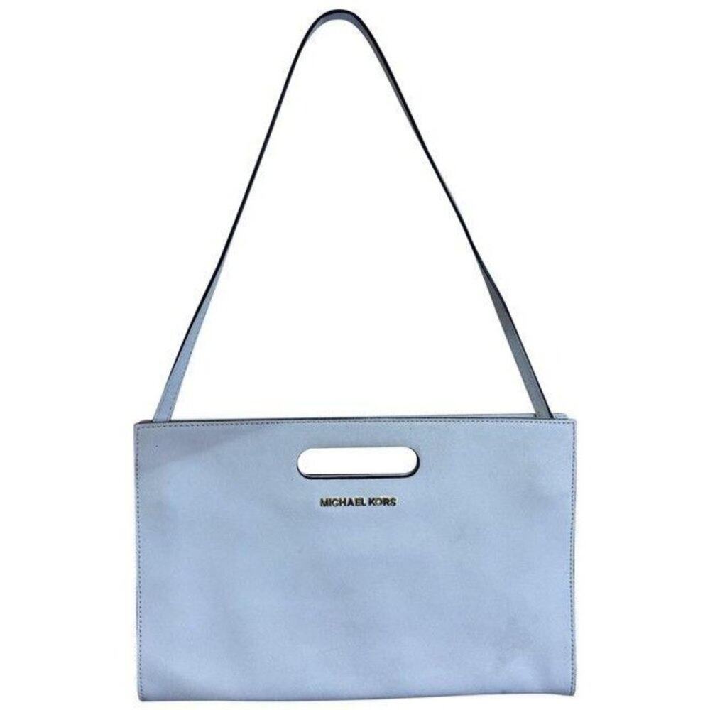 michael kors small handbag white leather hobo bag